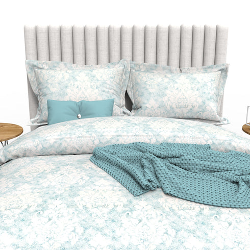 Cynthia 100% Cotton Satin 350 TC 3 Piece King Size Bed Linen Set -48A